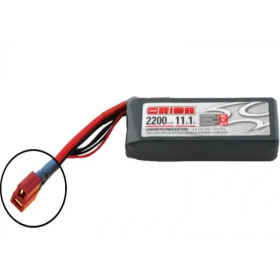 Аккумулятор Team Orion 11,1В(3S) 2200mah XT60 plug Li-Po 50C SoftCase with LED charge status фото 1