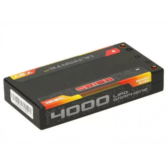 Аккумулятор Team Orion 7.4 V (2s) 4000mAh Tubes plug Lipo 120C Ultimate Graphene HV Hard Case фото 1