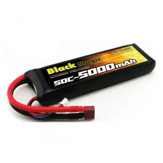 Аккумулятор Black Magic 7,4V(2S) 5000mAh Deans plug LiPo 50C фото 1