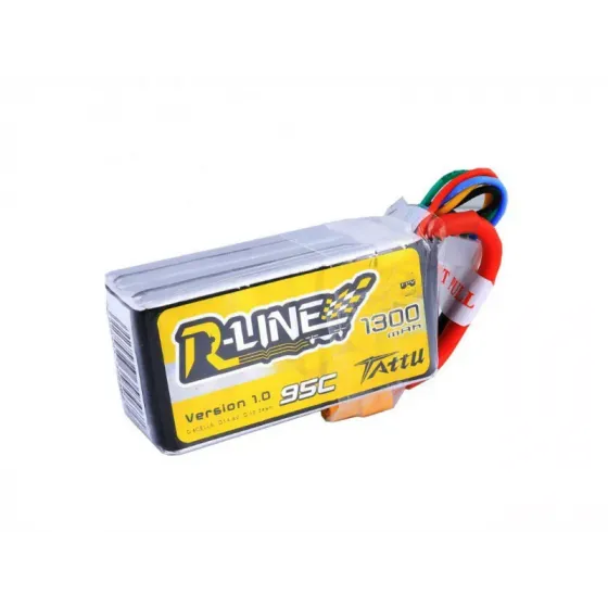 Аккумулятор Tattu R-Line LiPO 14,8 В 1300 мАч 4S 95C (TA-RL-95C-1300-4S1P) фото 1