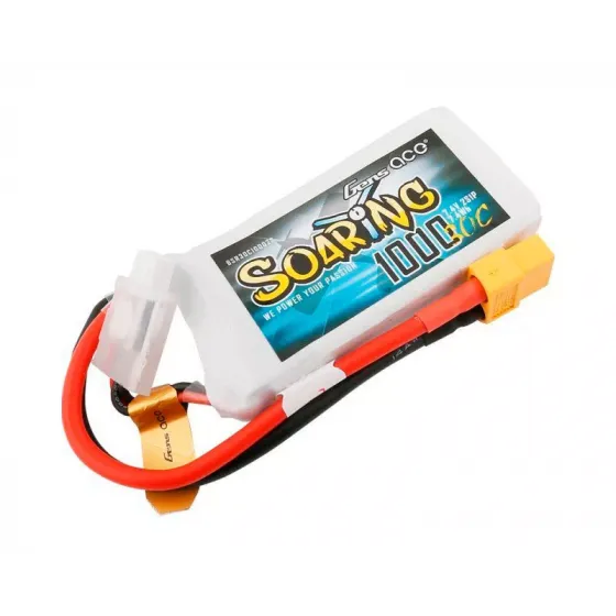 Аккумулятор Gens Ace LiPO 7,4В 1000мАг 2S 30C 69,5х54х11мм 63г XT60 (BSR30C10002S) фото 2