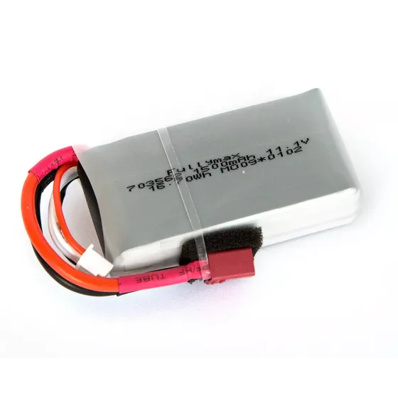 Аккумулятор Fullymax 11.1V 1500mAh Li-Po 3S 25C T-plug фото 3