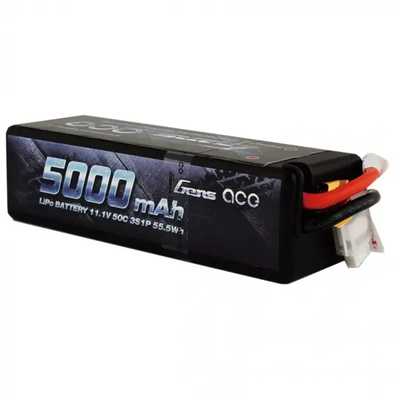 Аккумулятор Gens Ace Li-Po 11.1V 5000 Mah 3S1P 50C Hard Case фото 1