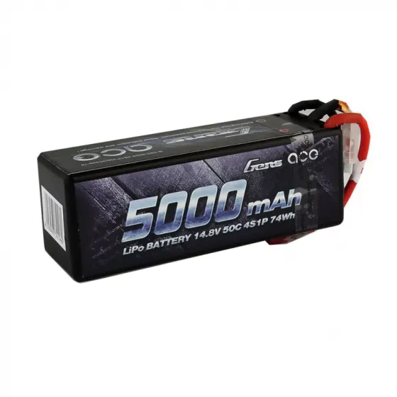 Аккумулятор Gens Ace Li-Po 14.8V 5000 Mah 4S1P 50C Hard Case фото 1