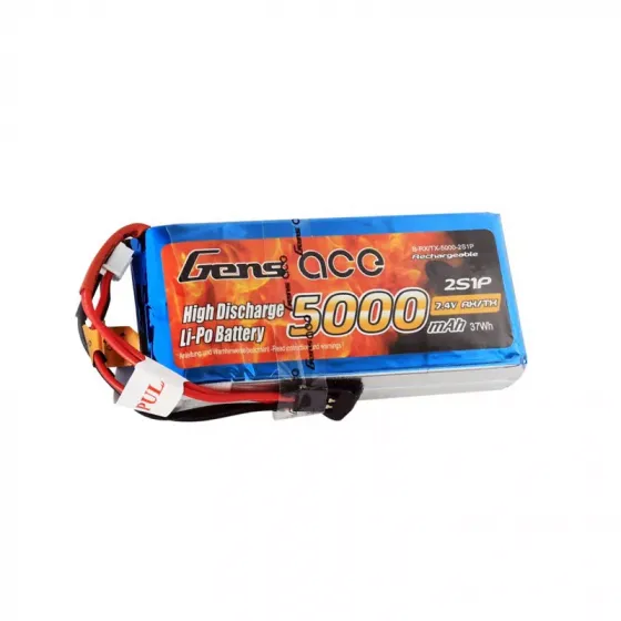 Аккумулятор Gens Ace LiPO 7,4 В 5000 мАч 2S 1C фото 1