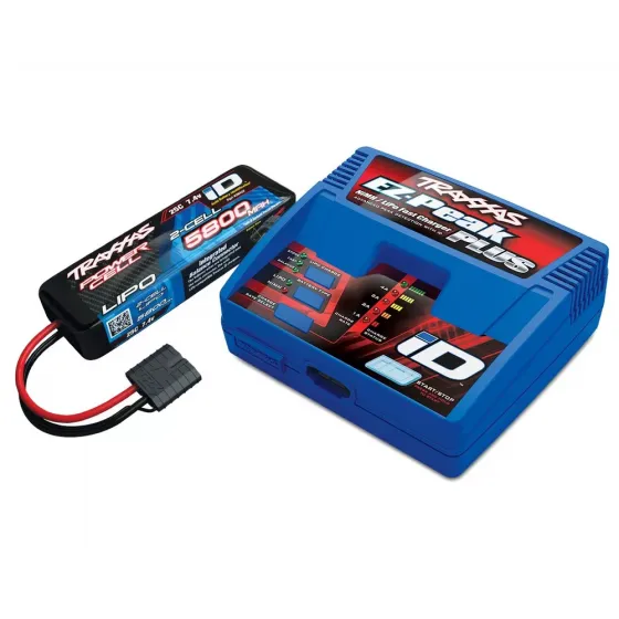 Комплект Traxxas EZ-Peak Plus AC 100-240В 4А 40Вт 2970 + 1 шт. LiPo 7.4В 5800мАч 2S 25C 2843X (2992) фото 1