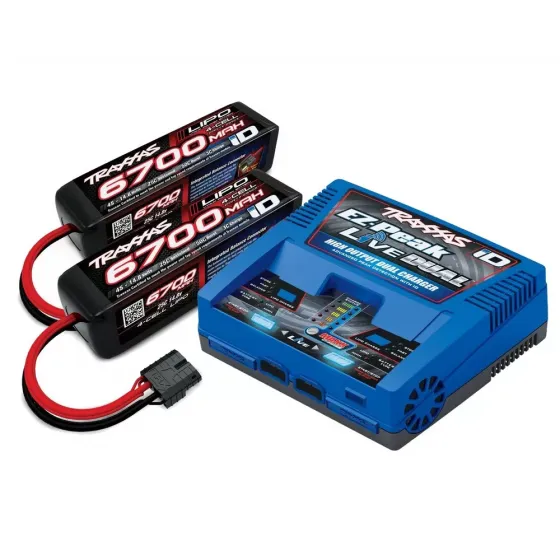 Комплект Traxxas EZ-Peak Live Dual iD 100-240В 26А 200Вт 2973 + 2 шт LiPo 14.8В 6700мАч 4S 25C 2890X (2997) фото 3