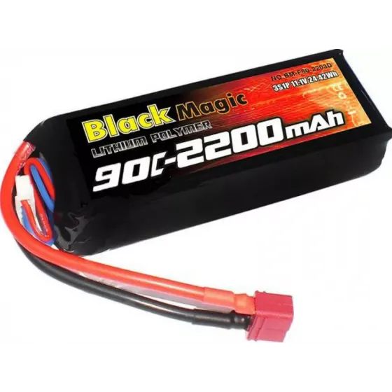 Аккумулятор Black Magic 11,1V (3S) 2200mAh LiPo 90C фото 1