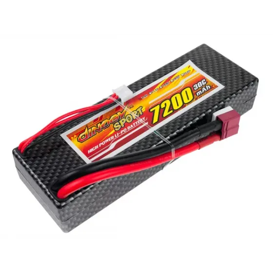 Аккумулятор Dinogy Giant Power Li-Po 7200mAh 7.4V 2S 30C Hardcase T-Plug фото 1