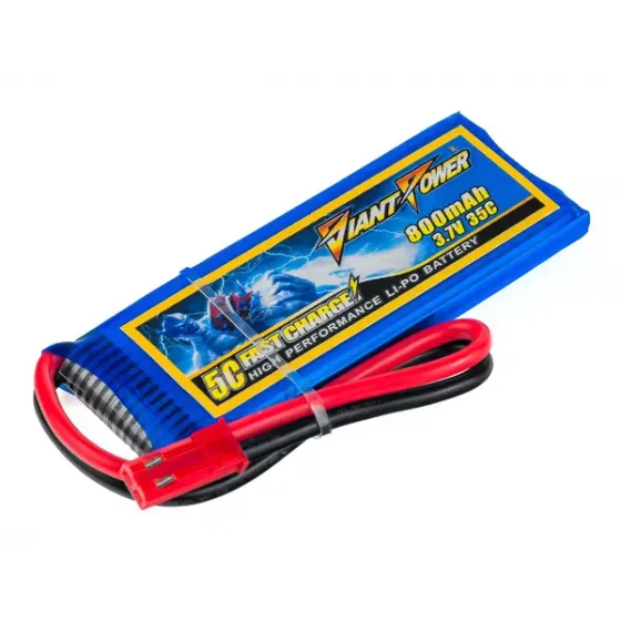 Аккумулятор Dinogy Giant Power Li-Po 800mAh 3.7V 35C JST фото 1