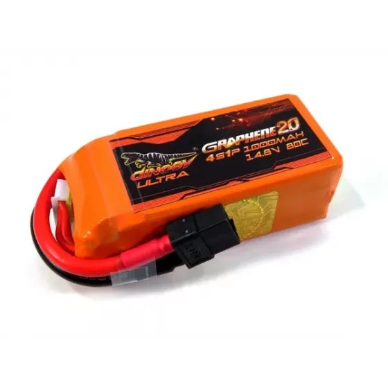 Аккумулятор Dinogy ULTRA G2.0 Li-Pol 1000mAh 14.8V 4S 80C XT60 фото 1