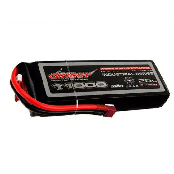 Аккумулятор Dinogy Li-Pol 11000mAh 14.8V 4S 25C 40x61x179мм T-Plug фото 1