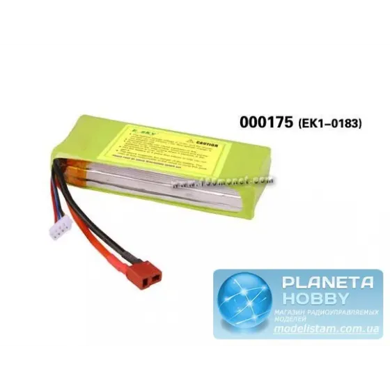 Аккумулятор 11.1V 1500mAh 3S 15C Lipo Pack (E-Sky, EK1-0183) фото 1