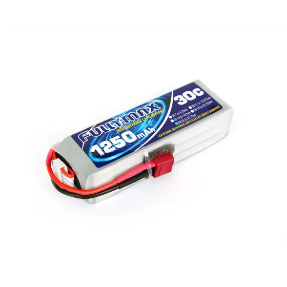 Аккумулятор Fullymax 22.2V 1250mAh Li-Po 6S 30C T-plug фото 1