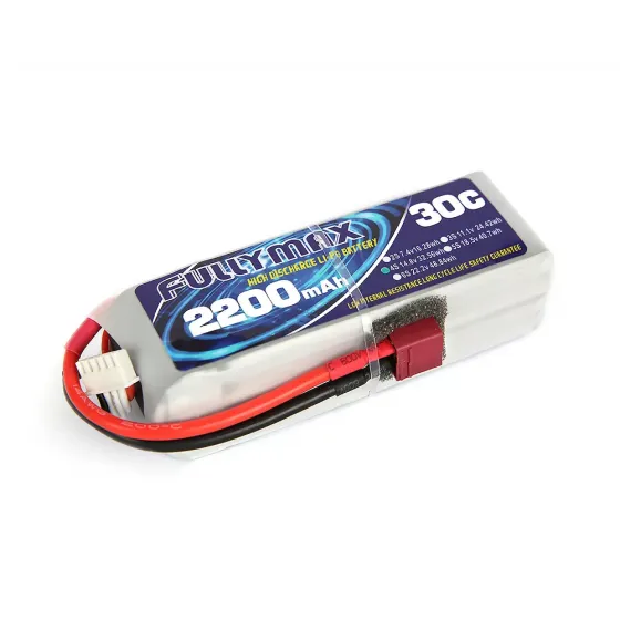 Аккумулятор Fullymax 14.8V 2200mAh Li-Po 4S 30C T-plug фото 1