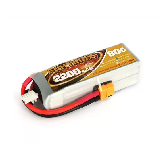 Аккумулятор Fullymax 14.8V 2200mAh Li-Po 4S 80C XT60 фото 1