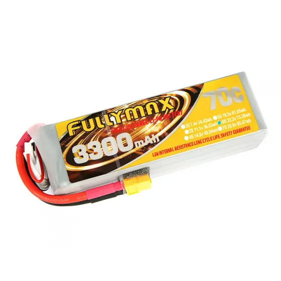 Аккумулятор Fullymax 22.2V 3300mAh Li-Po 6S 70C XT60 (Heli, EDF) фото 1