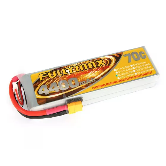 Аккумулятор Fullymax 14.8V 4400mAh Li-Po 4S 70C XT60 фото 1