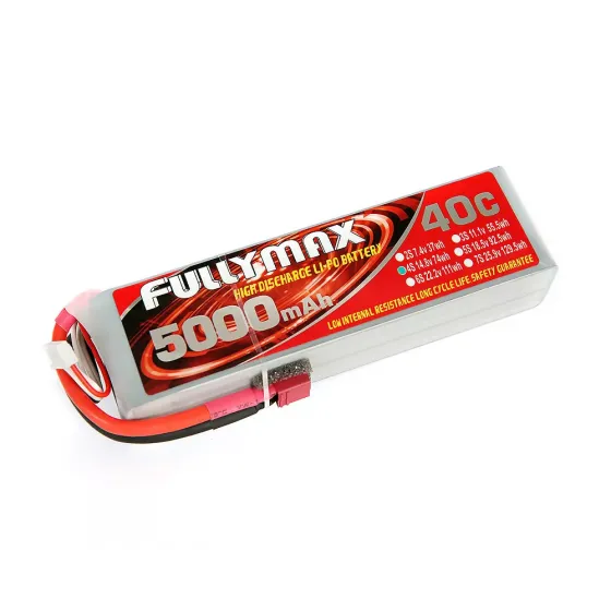 Аккумулятор Fullymax 14.8V 5000mAh Li-Po 4S 45C T-plug фото 1