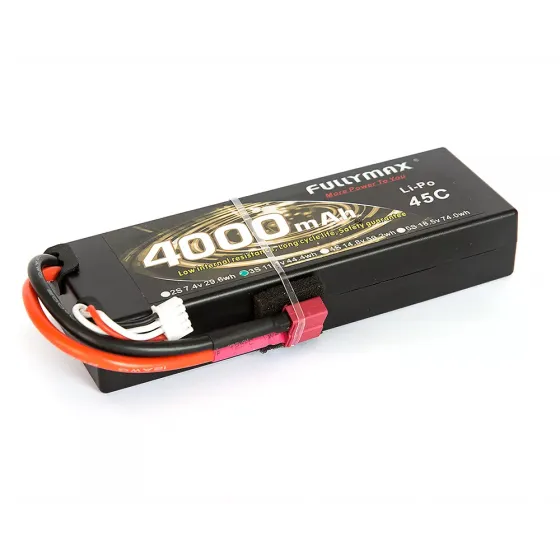 Аккумулятор Fullymax 11.1V 4000mAh Li-Po 3S1P 45C, T-plug HardCase фото 1
