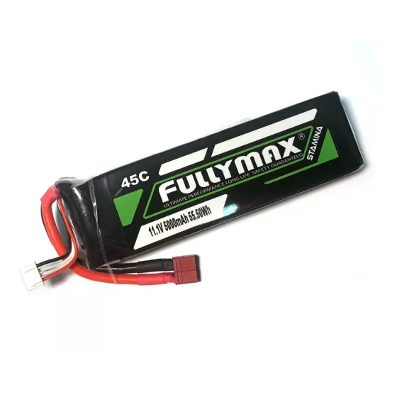 Аккумулятор Fullymax 11.1V 5000mAh Li-Po 3S 45C T-plug фото 1