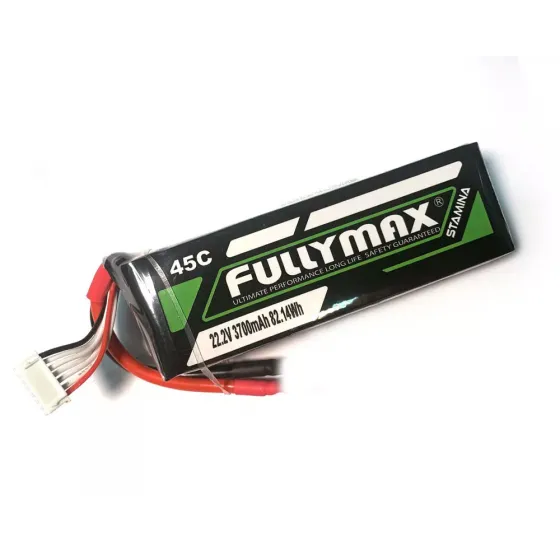 Аккумулятор Fullymax 22.2V 3700mAh Li-Po 6S 45C XT60 фото 1