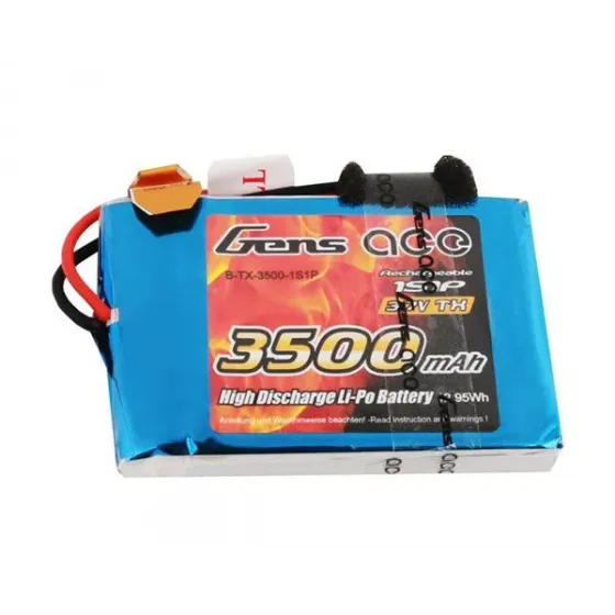 Аккумулятор Gens Ace LiPO 3,7 В 3500 мАч 1S 1C фото 1