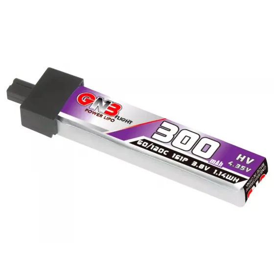 Аккумулятор GNB 3.8V 300mah 60C Li-Po 1S1P HV A30 (Plastic head) фото 1