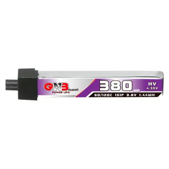 Аккумулятор GNB 3.8V 380mah 60C Li-Po 1S1P HV A30 (Plastic head) фото 1
