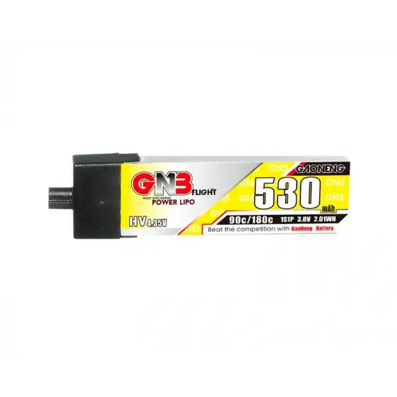 Аккумулятор GNB 3.8V 530mah 90C Li-Po 1S1P HV A30 (Plastic head) фото 1