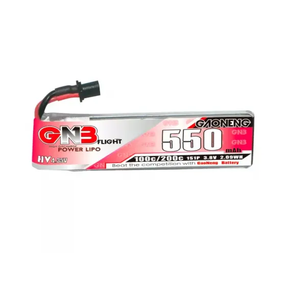 Аккумулятор GNB 3.8V 550mah 100C Li-Po 1S1P HV A30 (Cabled) фото 1