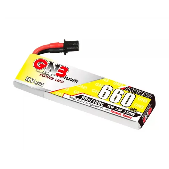 Аккумулятор GNB 3.8V 660mah 90C Li-Po 1S1P HV A30 (Cabled) фото 1