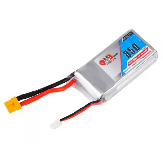 Аккумулятор GNB 7.4V 850mah 80C Li-Po 2S1P SQUARE TYPE XT30 фото 3