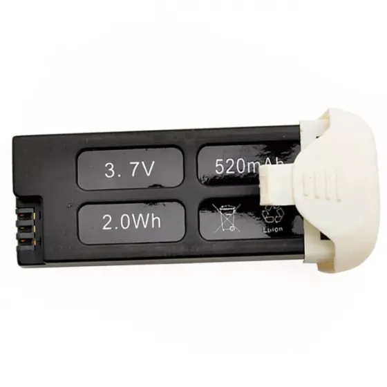 Аккумулятор Hubsan Li-PO 3,7 В 520 мАч 1S X4 H107C+ / H107D+ H107C+-02 (H107D+-04) фото 1