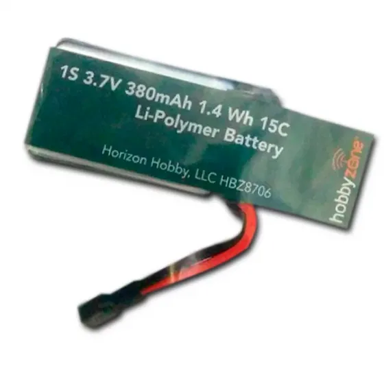 Аккумулятор HobbyZone Li-Po 3,7 В 380 мАч фото 1