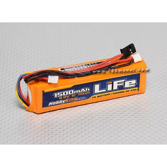 Аккумулятор 9.9V 1500mAH LiFe 3S Transmitter pack (HK.1500.TX.L) фото 1