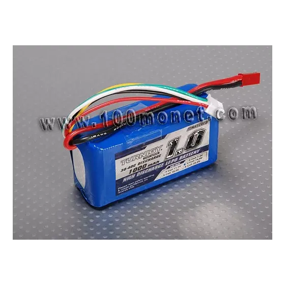 Аккумулятор 14.8V 1000mAh 4S 30C Lipo Pack (Turnigy, HO000.4S.30) фото 1
