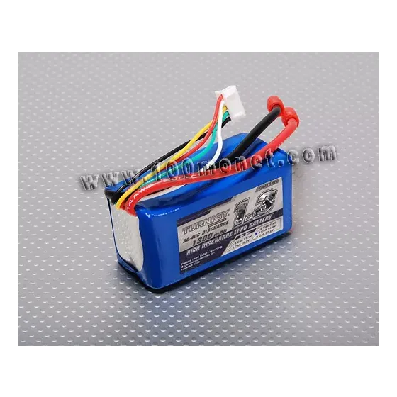 Аккумулятор 14.8V 1300mAh 4S 30C Lipo Pack (Turnigy, HO1300.4S.30) фото 1