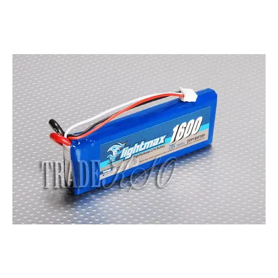 Аккумулятор 7.4V 1600mAh 2S 20C Lipo Pack (Flightmax, Z16002S20C) фото 1