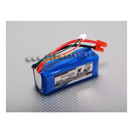 Аккумулятор 14.8V 1600mAh 4S 30C Lipo Pack (Turnigy, HO1600.4S.30) фото 1