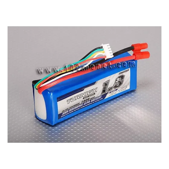 Аккумулятор 14.8V 1800mAh 4S 20C Lipo Pack (Turnigy, HO1800.4S.20) фото 1