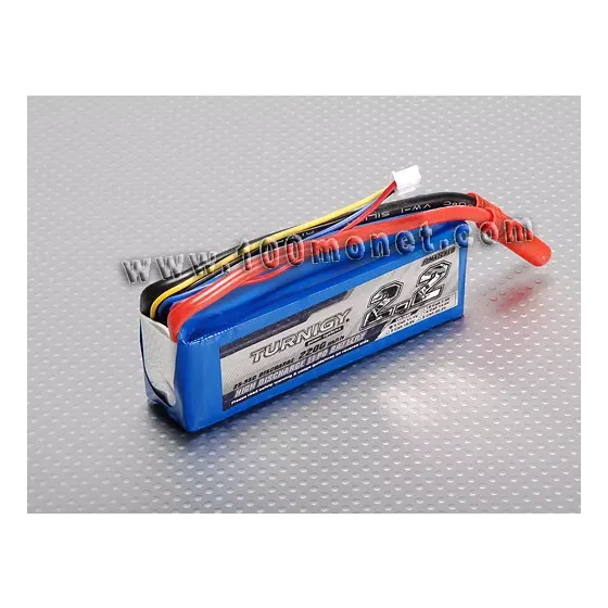 Аккумулятор 11.1V 2200mAh 3S 25C Lipo Pack (Turnigy, HO2200.3S.25) фото 1