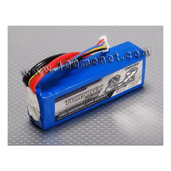 Аккумулятор 11.1V 2200mAh 3S 20C Lipo Pack (Turnigy, HO2200.3S.20) фото 1