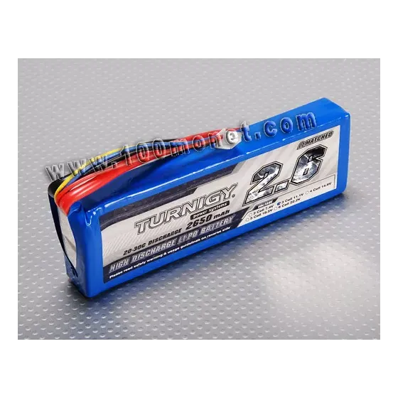 Аккумулятор 11.1V 2650mAh 3S 20C Lipo Pack (Turnigy, HO2650.3S.20) фото 1