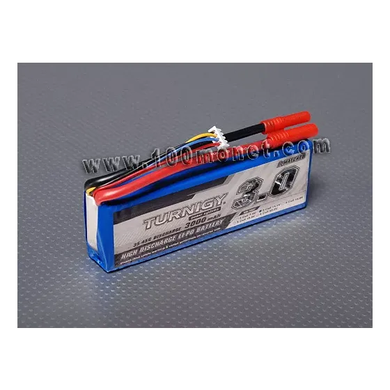 Аккумулятор 11.1V 3000mAh 3S 35C Lipo Pack (Turnigy, HO3000.3S.35) фото 1