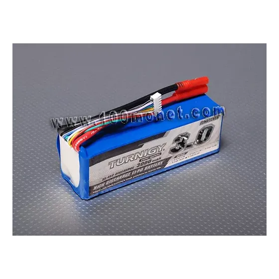 Аккумулятор 22.2V 3000mAh 6S 35C Lipo Pack  (Turnigy, HO3000.6S.35) фото 1