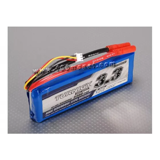 Аккумулятор 7.4V 3300mAh 2S 30C Lipo Pack (Turnigy, HO3300.2S.30) фото 1