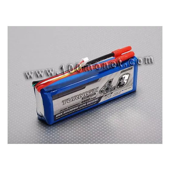 Аккумулятор 14.8V 4000mAh 4S 20C Lipo Pack (Turnigy, HO4000.4S.20) фото 1