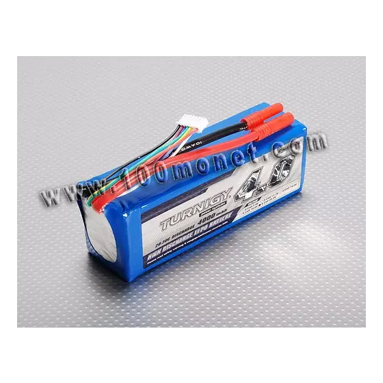 Аккумулятор 22.2V 4000mAh 6S 20C Lipo Pack (Turnigy, HO4000.6S.20) фото 1