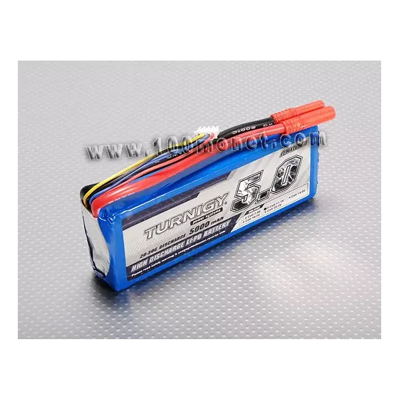 Аккумулятор 11.1V 5000mAh 3S 20C Lipo Pack (Turnigy, HO5000.3S.20) фото 1